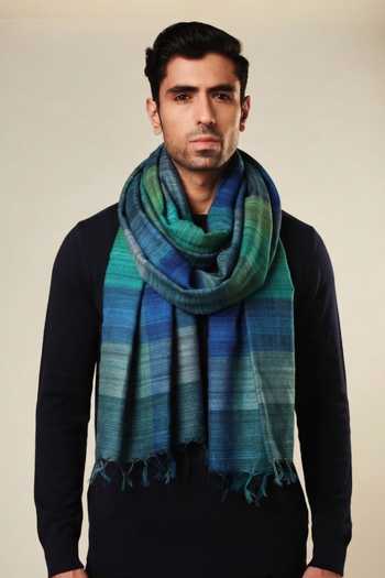 Aeshaane Fringe Tassel Bordered Scarf 