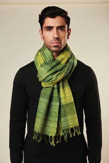 Aeshaane Stripe Pattern Scarf 