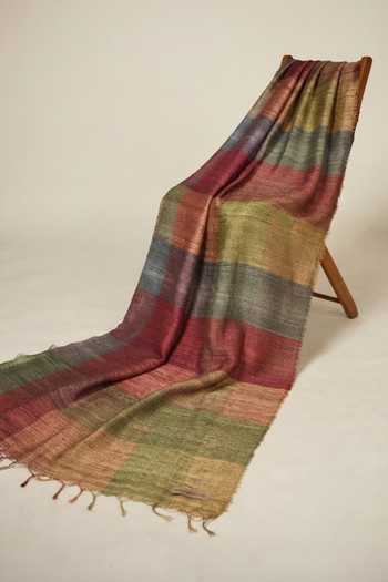 Aeshaane Stripe Woven Scarf 