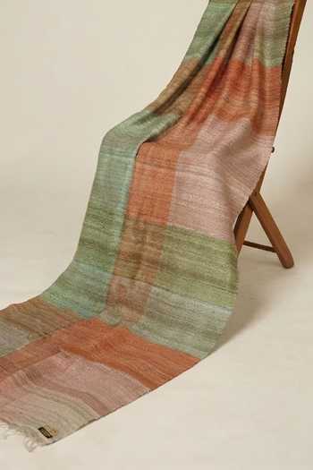 Aeshaane Colorblock Woven Scarf