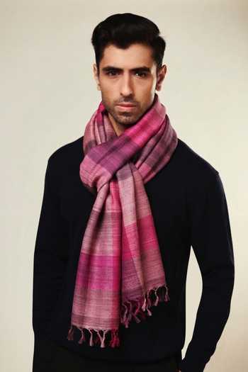 Aeshaane Ombre Block Woven Scarf