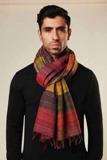 Aeshaane Stripe Woven Scarf