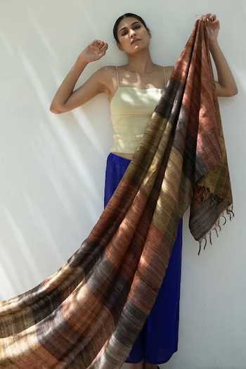 Aeshaane Handwoven Textured Scarf