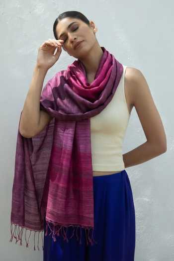 Aeshaane Tassel Bordered Scarf