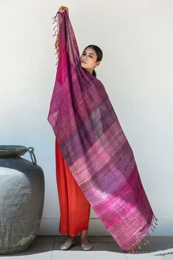 Aeshaane Tassel Bordered Scarf