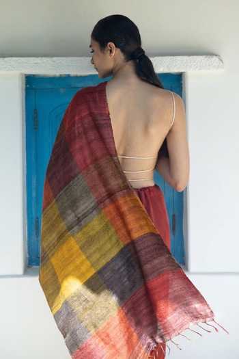 Aeshaane Striped Pattern Scarf