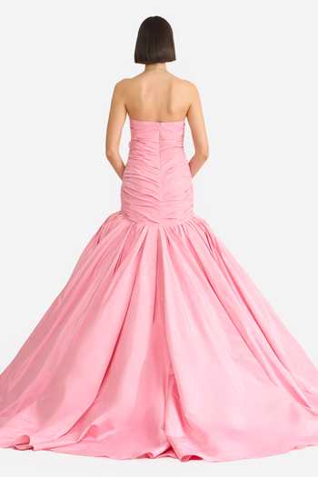 Gauri & Nainika Draped Rosette Gown 