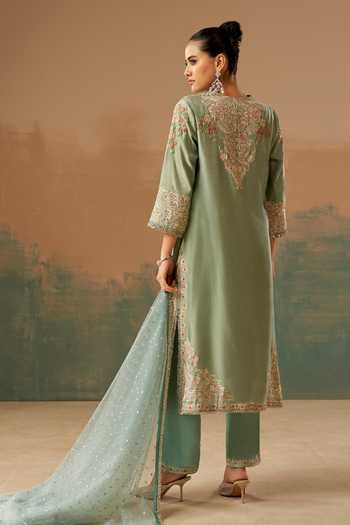 Aditi Somani Silk Embroidered Kurta Set