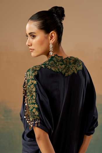 Aditi Somani Neckline Embroidered Dress 