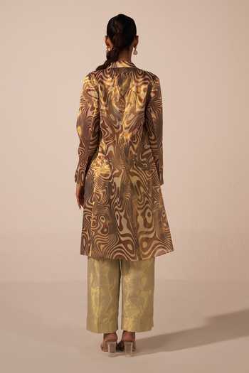 Jyoti Sachdev Iyer Embroidered Jacket Trouser Set