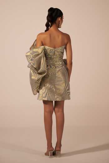 Jyoti Sachdev Iyer Draped Ruffle Dress