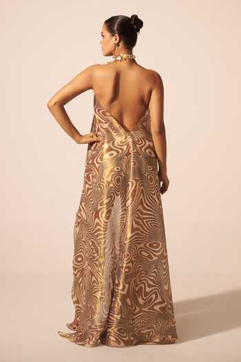 Jyoti Sachdev Iyer Asymmetric Hem Dress & Pant Set