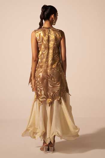 Jyoti Sachdev Iyer Optical Illusion Layered Short Dress