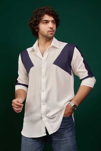 Menero Colorblock Panelled Shirt 