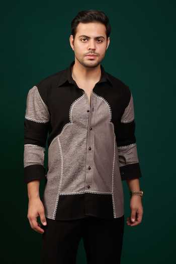 Menero Thread Embroidered Shirt 