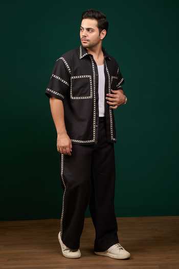 Menero Embroidered Shirt & Pant Set 