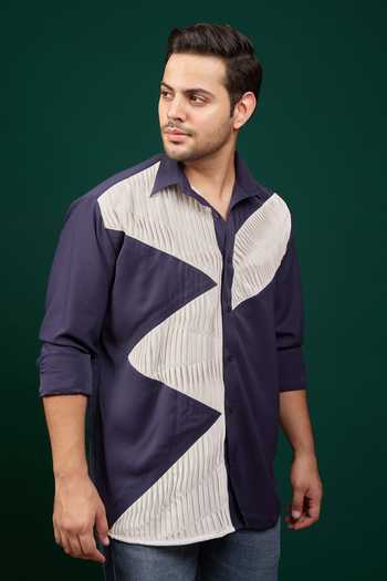Menero Pintuck Panelled Shirt 