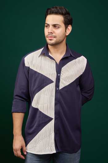 Buy Menero White Pure Cotton Pintuck Panelled Shirt Online at Aza Fashions Buy_Menero_White Pure Cotton Pintuck Panelled Shirt _Online_at_Aza_Fashions