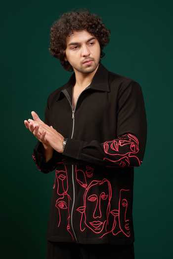 Menero Embroidered Shirt & Pant Set 