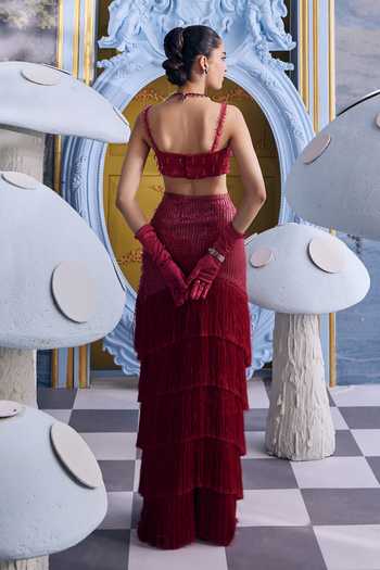 Payal & Zinal Eva Embellished Skirt & Bustier Set 