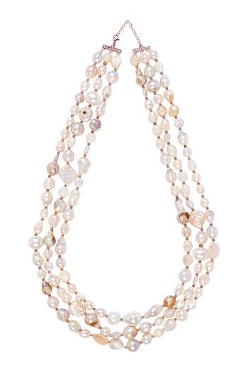 Vivinia By Vidhi Mehra Three-Layered Pearl Kundan Mala 