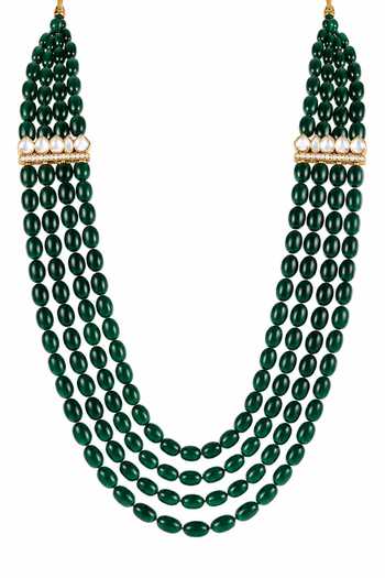 Vivinia By Vidhi Mehra Multi-Strand Beaded Kundan Mala 