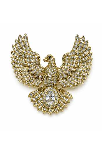 Vivinia By Vidhi Mehra Zircon Bird Motif Brooch 