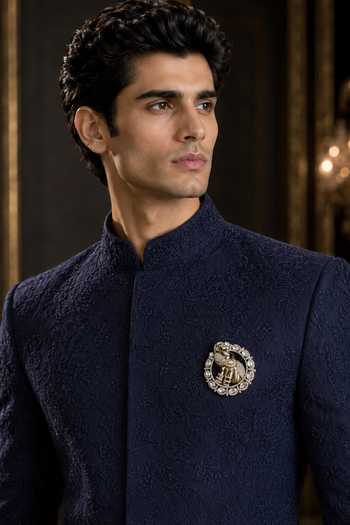Vivinia By Vidhi Mehra Zircon Elephant Motif Brooch 
