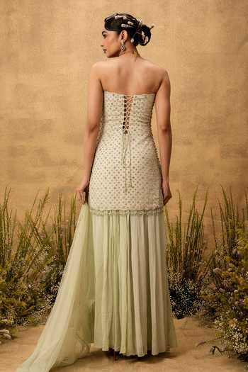 Quench A Thirst Hand Embroidered Kurta Sharara Set