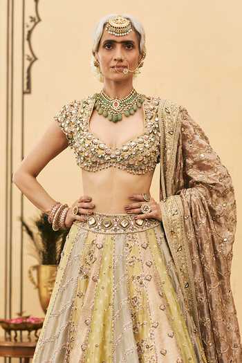 Itrh Pallavi Tissue Brocade Lehenga Set 
