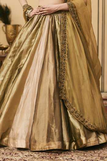 Buy Itrh Multi Color Tissue, Net, Organza Round Neck Rangoli Brocade Lehenga Online at Aza Fashions Buy_Itrh_Multi Color Tissue, Net, Organza Round Neck Rangoli Brocade Lehenga _Online_at_Aza_Fashions