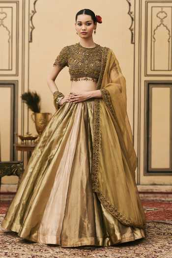 Itrh Rangoli Tissue Brocade Lehenga