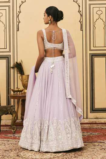Itrh Baingani Embroidered Lehenga Set 