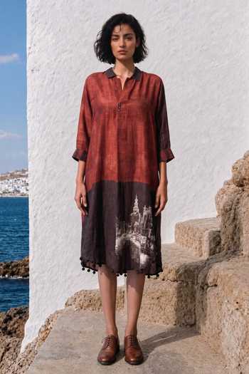 Basil Leaf Terra Midi Dress 