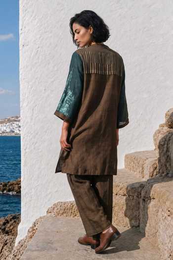 Basil Leaf Colorblock Meadow Top & Pant Set 
