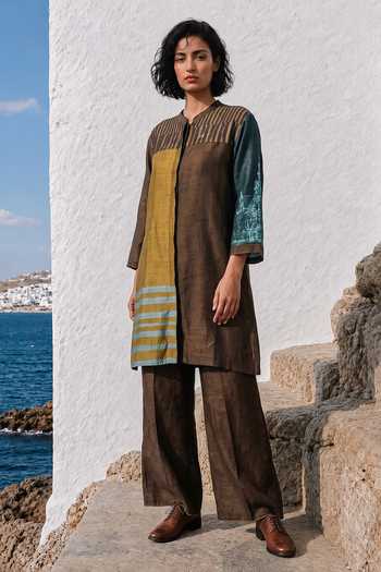 Basil Leaf Colorblock Meadow Top & Pant Set 