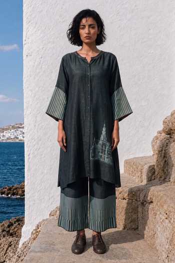 Basil Leaf Printed Kurta & Pant Set 
