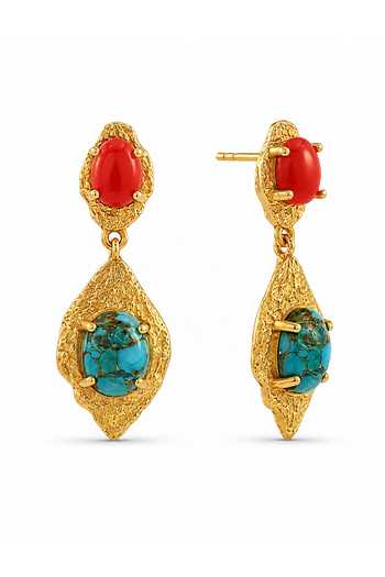 Arvino Olive Leaf Drop Earrings 