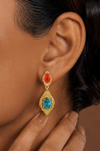 Arvino Olive Leaf Drop Earrings 