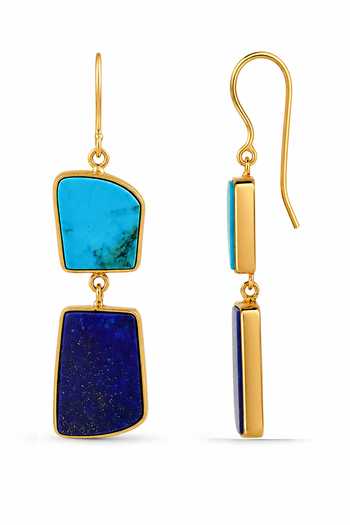 Arvino Blue Horizon Drop Earrings Online at Aza Fashions Arvino_Blue Horizon Drop Earrings _Online_at_Aza_Fashions