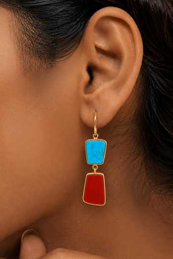Buy Arvino Multicolor Oia Tide Drop Earrings Online at Aza Fashions Buy_Arvino_Multicolor Oia Tide Drop Earrings _Online_at_Aza_Fashions