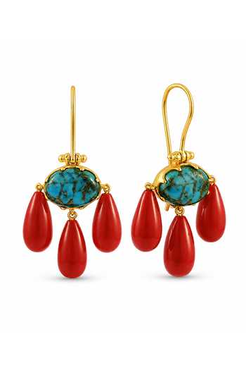 Arvino Red Beach Cascade Earrings 