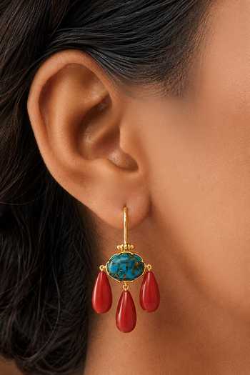 Arvino Red Beach Cascade Earrings 