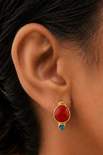 Buy_Arvino_Gold Plated Caldera Ember Hoops _Online_at_Aza_Fashions