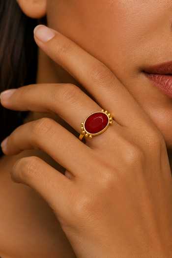 Buy Arvino Red Coral Radiance Ring Online at Aza Fashions Buy_Arvino_Red Coral Radiance Ring _Online_at_Aza_Fashions