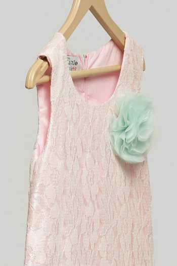 Buy The Little Tales Pink Silk, Cotton, Net Embroidered Ruffle Dress Online at Aza Fashions Buy_The Little Tales_Pink Silk, Cotton, Net Embroidered Ruffle Dress _Online_at_Aza_Fashions