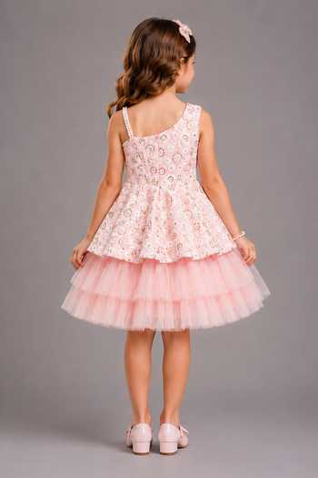 The Little Tales Embroidered Ruffle Dress 
