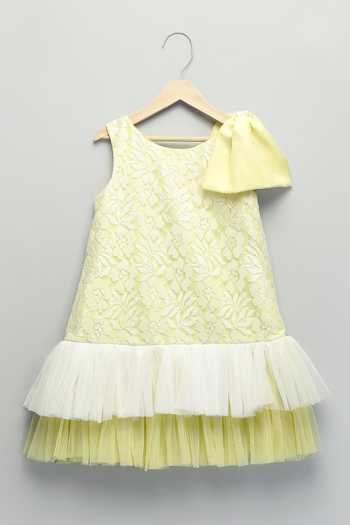 Buy The Little Tales Yellow Organza, Net Layered Ruffle Dress Online at Aza Fashions Buy_The Little Tales_Yellow Organza, Net Layered Ruffle Dress _Online_at_Aza_Fashions