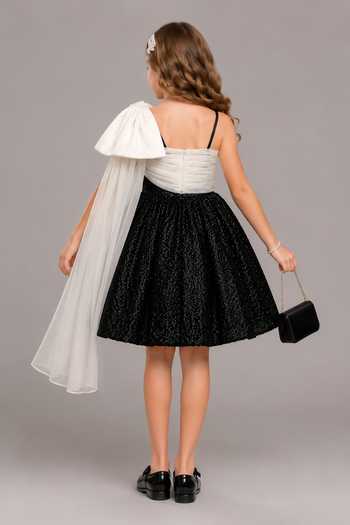 The Little Tales Sequin Work One Shoulder Dress 