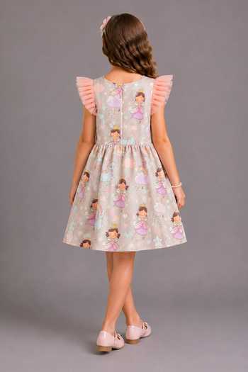 The Little Tales Ballerina Printed Dress 
